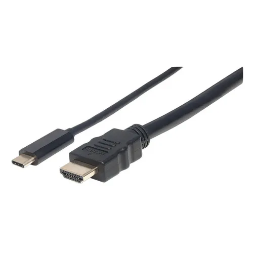 Cable Manhattan 152235 - USB-C a HDMI - Macho/Macho - 1 Mts - Negro - 152235 Cable Manhattan 152235 - USB-C a HDMI - Macho/Macho - 1 Mts - Negro - 152235