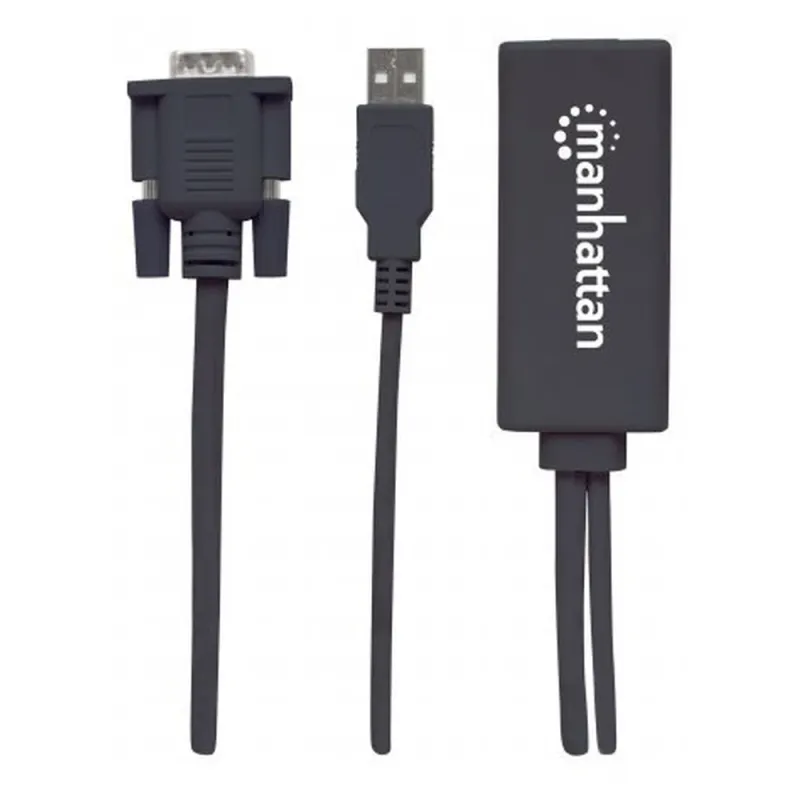 Cable Convertidor Manhattan 152426 - VGA + Audio - USB a HDMI - 152426