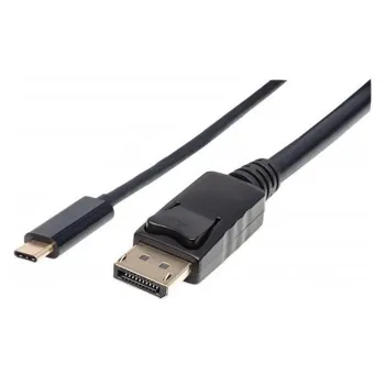Cable Adaptador Manhattan 152464 - USB-C 3.1 a DisplayPort - 2M - Negro - 152464