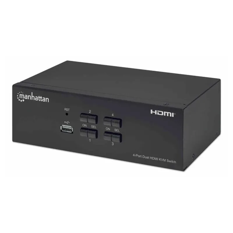 Switch KVM Manhattan 153539 - 4 Puertos HDMI - 4K - 30Hz - 153539