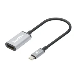 Adaptador Manhattan 153706 - USB-C a HDMI - 15 cm - 4K - 60Hz - 153706 Adaptador Manhattan 153706 - USB-C a HDMI - 15 cm - 4K - 60Hz - 153706