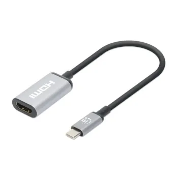Adaptador Manhattan 153706 - USB-C a HDMI - 15 cm - 4K - 60Hz - 153706