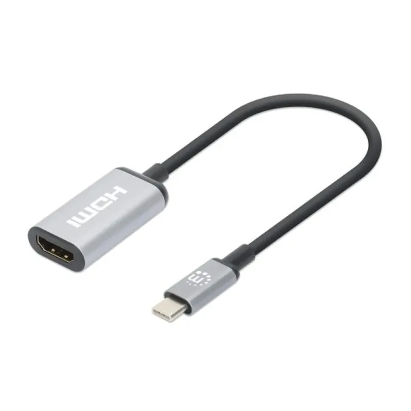 Adaptador Manhattan 153706 - USB-C a HDMI - 15 cm - 4K - 60Hz - 153706