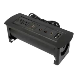 Caja de Conexión Manhattan - 2 Contactos - 2x USB - 2x RJ-45 - HDMI - VGA - 164856