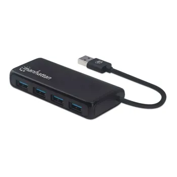 Hub USB Manhattan 164900 - 4 Puertos - USB 3.2 - Conector USB-A - 164900