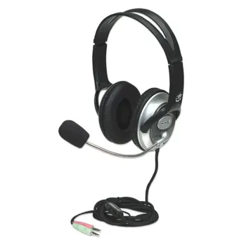 Diadema Manhattan 175555 - Micrófono - Alámbrico - 3.5mm - Negro - 175555