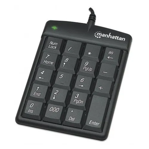 Teclado Numérico Manhattan - USB - Negro - 176354 Teclado Numérico Manhattan - USB - Negro - 176354
