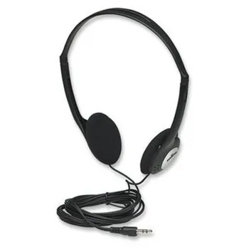 Audífonos Manhattan Estéreo - Alámbrico - 3.5mm - 2.2 M - Negro  - 177481