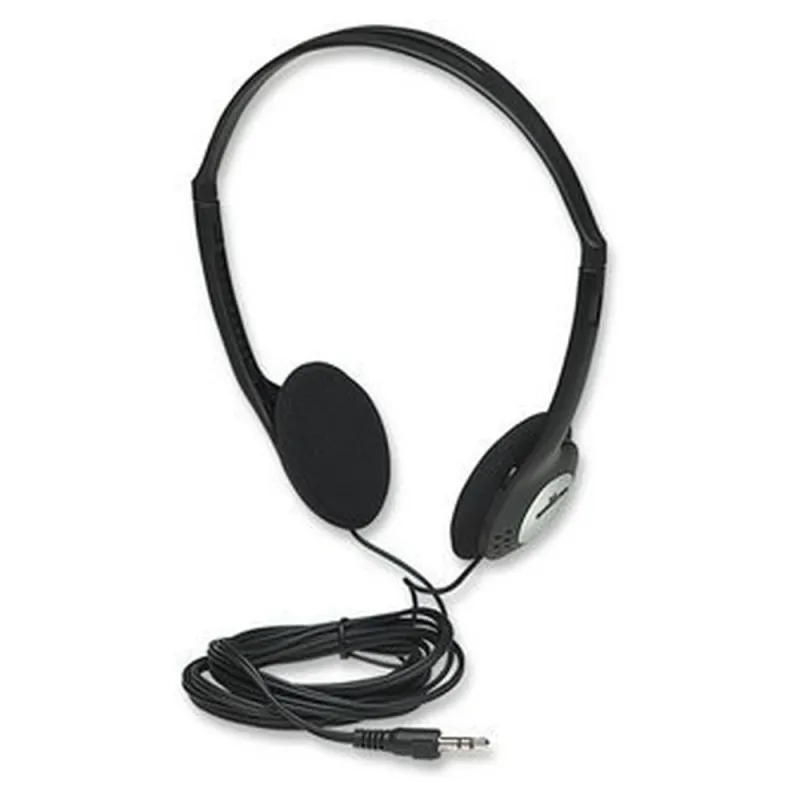 Audífonos Manhattan Estéreo - Alámbrico - 3.5mm - 2.2 M - Negro  - 177481