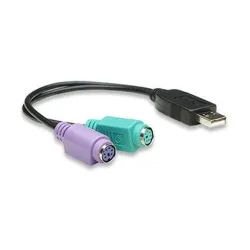 Convertidor PS/2 a USB (2 Puertos) Manhattan - 179027 Convertidor PS/2 a USB (2 Puertos) Manhattan - 179027