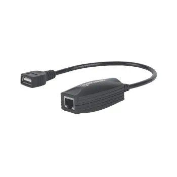 Extensor de Línea USB Manhattan - Extensión Activa 60 Metros via RJ45 - 179300