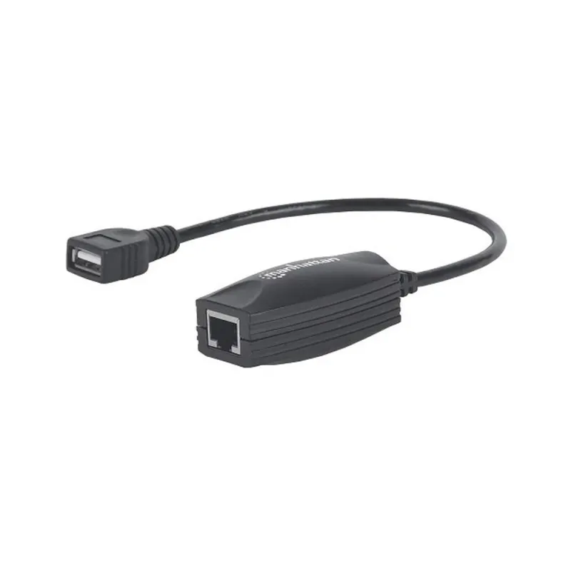 Extensor de Línea USB Manhattan - Extensión Activa 60 Metros via RJ45 - 179300