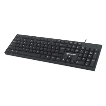 Teclado Manhattan 179324 - Alámbrico - USB - Negro - Inglés - 179324