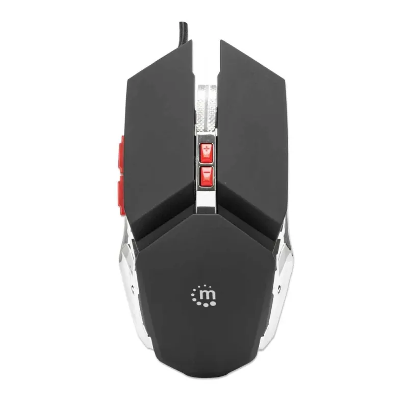 Mouse Gamer Manhattan - Alámbrico - 7 Botones - Ambidiestro - Iluminación LED - 179348