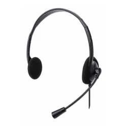 Diadema Manhattan 179850 - Alámbricos - USB-A - Micrófono - Negro - 179850 Diadema Manhattan 179850 - Alámbricos - USB-A - Micrófono - Negro - 179850