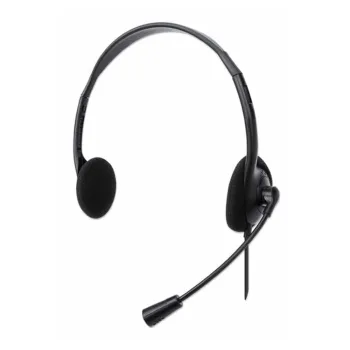 Diadema Manhattan 179850 - Alámbricos - USB-A - Micrófono - Negro - 179850