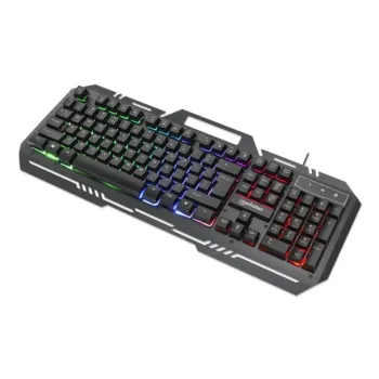 Teclado Gamer Manhattan 180610 - Alámbrico - USB - Español - Multimedia - LED  - 180610