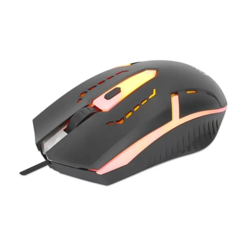Mouse Gamer Manhattan 190206 - Alámbrico - 4 Botones - Ambidiestro - RGB - 190206