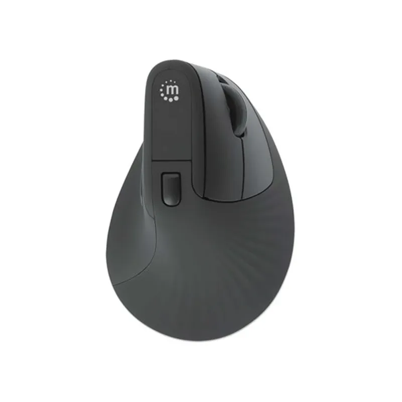 Mouse Manhattan 190336 - Inalámbrico - USB - 6 Botones - Negro - 190336