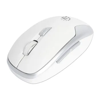 Mouse Manhattan 190350 - Inalámbrico - 6 Botones - Blanco - 190350