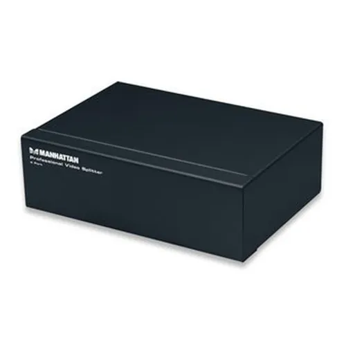 Divisor de Video Manhattan - 4 puertos - VGA - SVGA - Multisync - Negro - 207348