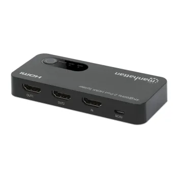 Video Splitter Manhattan 207614 - HDMI a 2x HDMI - Negro - 207614