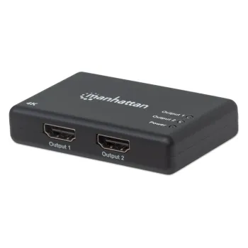 Vídeo Splitter Manhattan 207669 - HDMI Hembra a 2 HDMI Hembra - Negro - 207669
