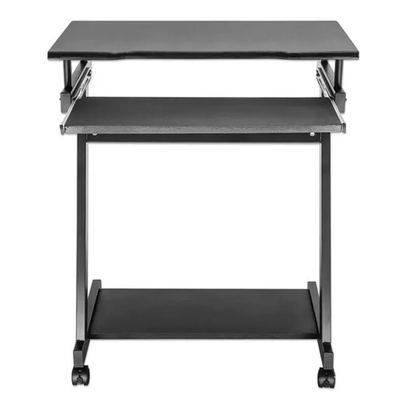 Escritorio Manhattan 207690 - 4 Ruedas - Marco de Metal - Negro - 207690