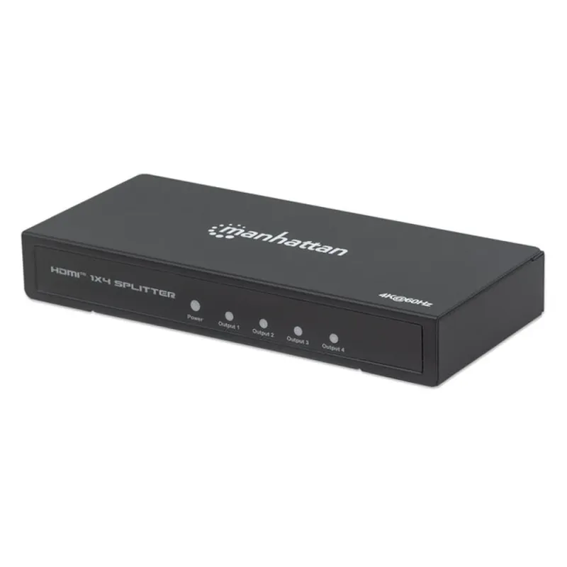 Video Splitter Manhattan 207805 - 4 Puertos HDMI - 4K - 60Hz - 207805
