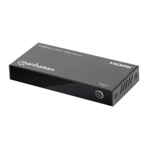 Switch Manhattan 207942 - 2x HDMI - 8K@60Hz - Negro - 207942