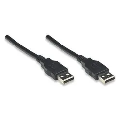 Cable USB 2.0 Manhattan A-A 1.8 metros - Negro - 306089 Cable USB 2.0 Manhattan A-A 1.8 metros - Negro - 306089