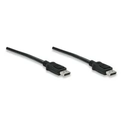 Cable de Video Manhattan 307116 - DisplayPort - 2M - Blindado - Negro - 307116 Cable de Video Manhattan 307116 - DisplayPort - 2M - Blindado - Negro - 307116
