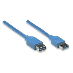 Cable de extensión USB Manhattan - 2 metros Azul - 322379 Cable de extensión USB Manhattan - 2 metros Azul - 322379