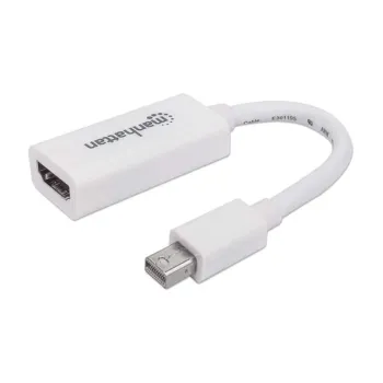 Adaptador Manhattan - Mini-DisplayPort a HDMI - Blanco - En Bolsa - 322461