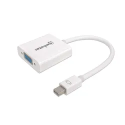 Convertidor Manhattan - Mini-DisplayPort a VGA - Blanco - En Bolsa - 322508 Convertidor Manhattan - Mini-DisplayPort a VGA - Blanco - En Bolsa - 322508