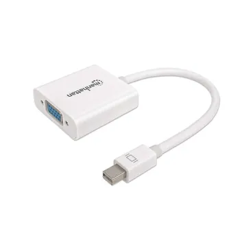 Convertidor Manhattan - Mini-DisplayPort a VGA - Blanco - En Bolsa - 322508
