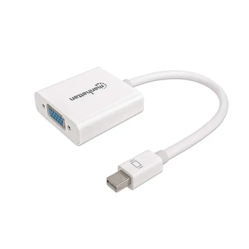 Convertidor Manhattan - Mini-DisplayPort a VGA - Blanco - En Bolsa - 322508 Convertidor Manhattan - Mini-DisplayPort a VGA - Blanco - En Bolsa - 322508