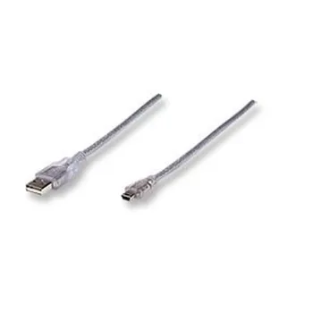 Cable USB de Alta Velocidad 2.0 a macho / B Mini de 5 pines - 1.8 metros - Transparente - 333412