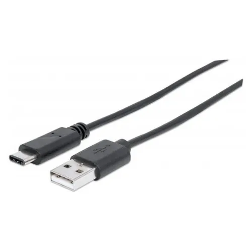 Cable Manhattan 353298 - 1m - USB A / USB C - Negro - 353298 Cable Manhattan 353298 - 1m - USB A / USB C - Negro - 353298