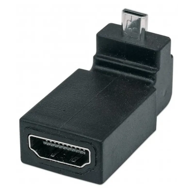 Adaptador de Video Manhattan 353441 - HDMI a Micro HDMI - Hembra a Macho - Ángulo de 90° - 353441