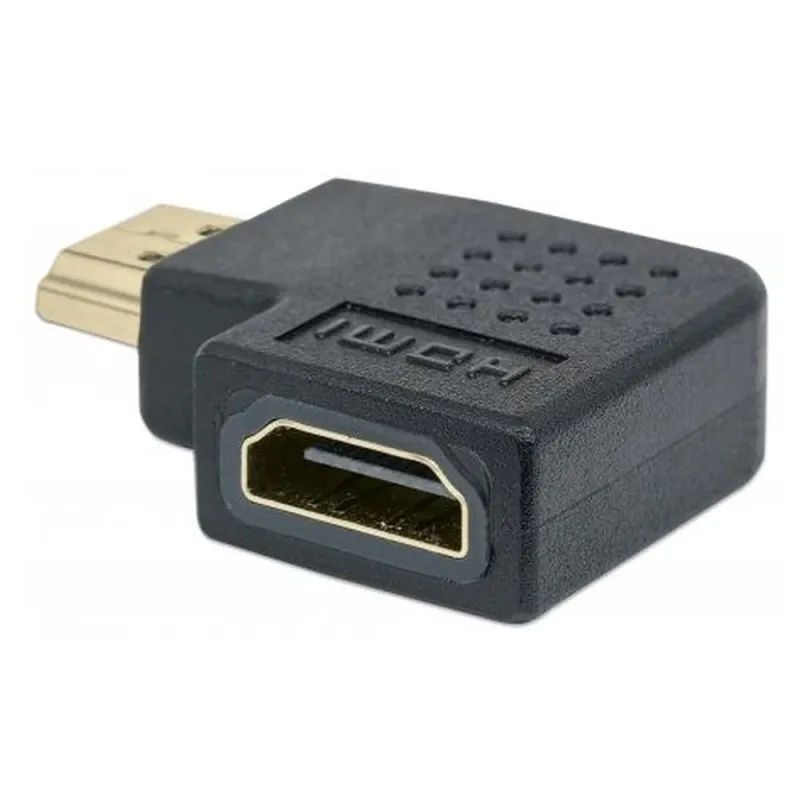 Adaptador de Video Manhattan 353496 - HDMI a HDMI - Hembra a Macho - Ángulo de 90° - 353496