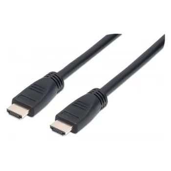 Cable HDMI Manhattan - 8 m - Intramuro - 3D - 4K - Baño de Oro - 353960