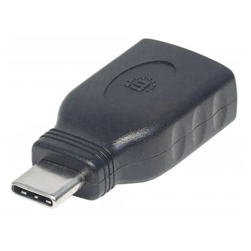 Adaptador Manhattan 354646 - USB 3.1 a USB C - Hembra a Macho - Negro - 354646