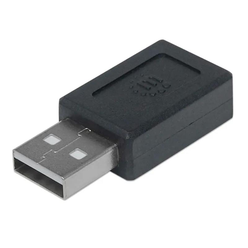 Adaptador Manhattan 354653 - USB C a USB A - Hembra a Macho - Negro - 354653