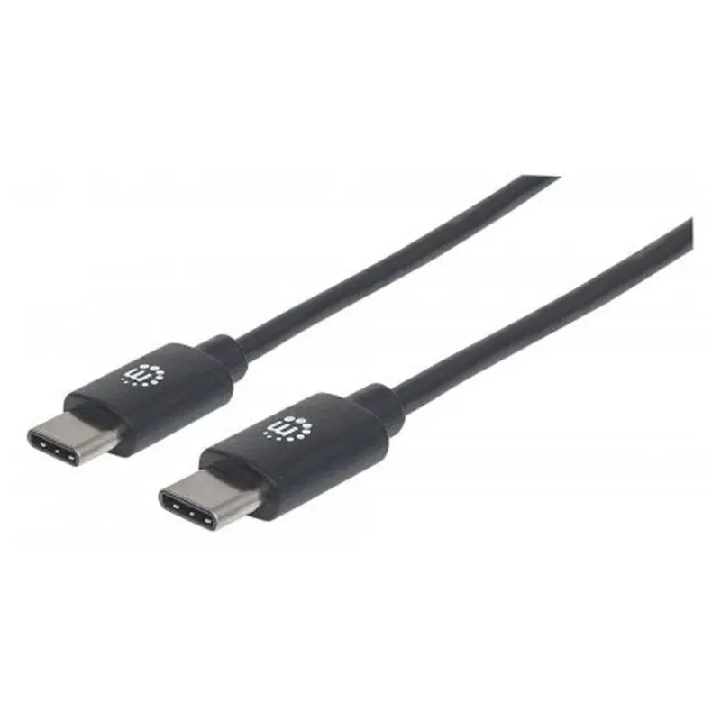 Cable Manhattan 354875 - USB-C - Macho - 2 Mts - Negro - 354875