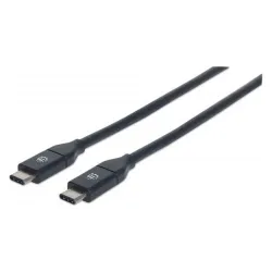 Cable USB Manhattan 354899 - USB C - Macho - 50 Cm - Negro - 354899 Cable USB Manhattan 354899 - USB C - Macho - 50 Cm - Negro - 354899
