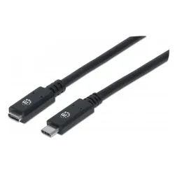 Cable de Extensión Manhattan 355230 - USB-C Macho a USB-C Hembra - 50cm - 355230 Cable de Extensión Manhattan 355230 - USB-C Macho a USB-C Hembra - 50cm - 355230