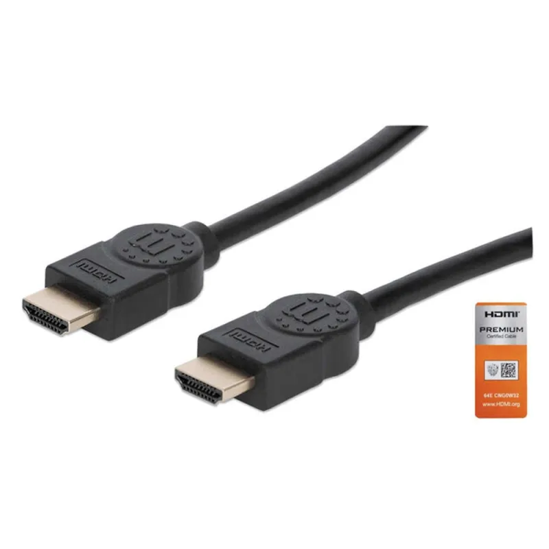 Cable de Video Manhattan 355360 - HDMI - 5M - 4K - 60Hz - 355360