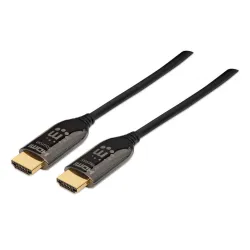 Cable HDMI Manhattan 355445 - Óptico - 50 Mts - Macho a Macho - Negro - 355445