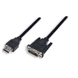 Cable para Monitor HDMI Macho a DVI-D 24+1 Macho - Negro - 1.8mts - 372503 Cable para Monitor HDMI Macho a DVI-D 24+1 Macho - Negro - 1.8mts - 372503